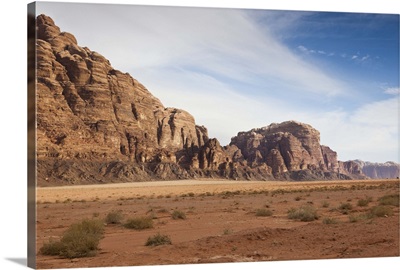 Jordan, Wadi Rum, desert landscape