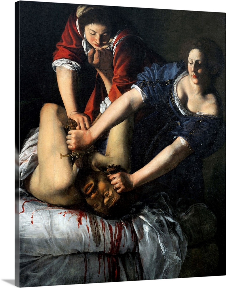 Judith and Holofernes - Painting by Artemesia Gentileschi (ca. 1593-1652/53), oil on canvas, 163x126cm - Museo e Gallerie ...