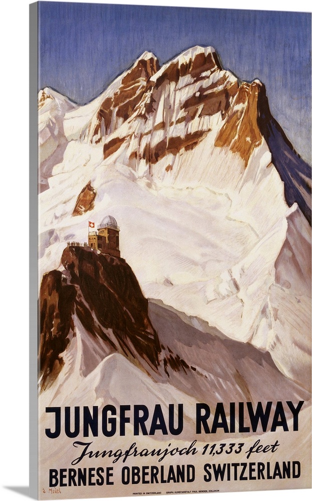 Jungfrau Railway Poster By E. Hovel