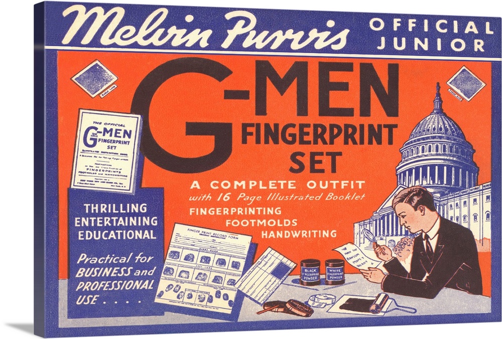 Junior G-Men Fingerprint Set --- Image by .. Found Image Press/Corbis