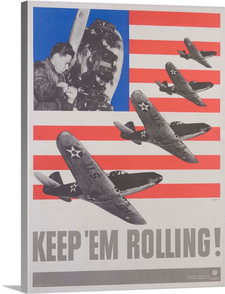 Keep 'Em Rolling, Poster By Leo Lionni