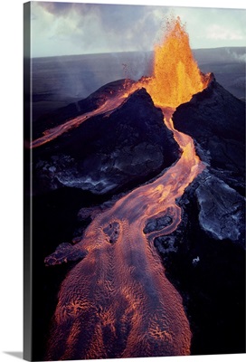 Kilauea Volcano Erupting