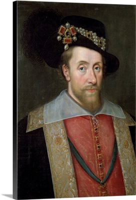 King James I of England and Scotland by Circle of John de Critz the Elder