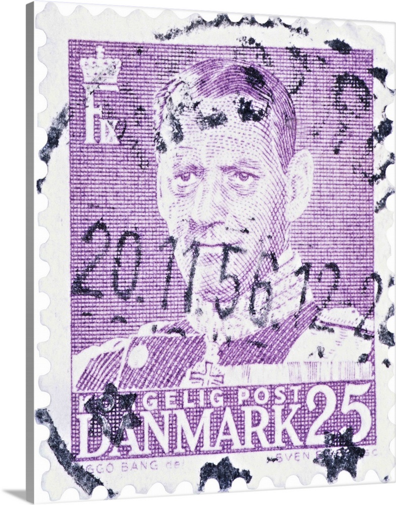 Kongelig Post Danmark Postage Stamp, 25 ore