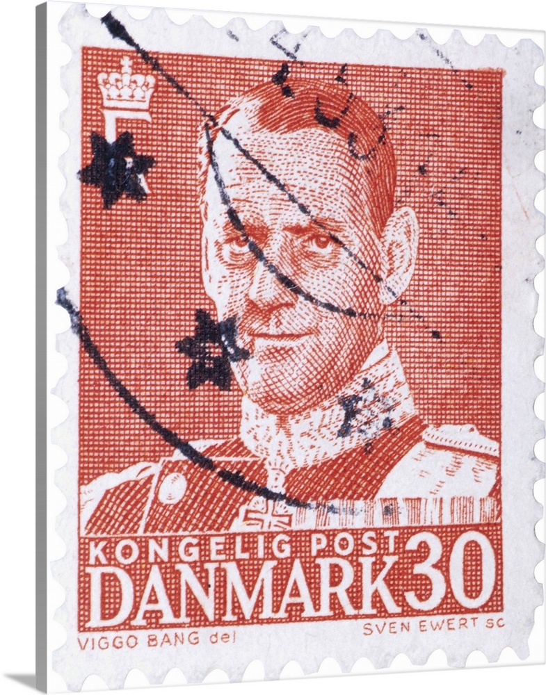 Kongelig Post Danmark Postage Stamp, 30 ore