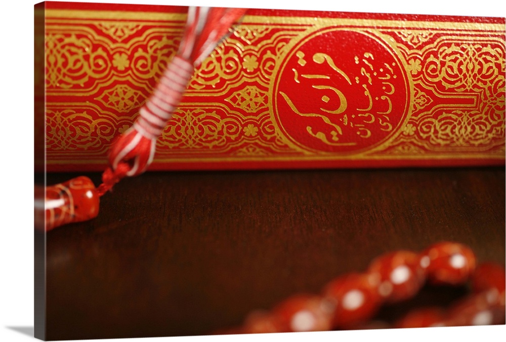 Koran and praying beads. Dubai, United Arab Emirates