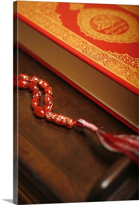 Koran and praying beads. Dubai, Unnited Arab Emirates