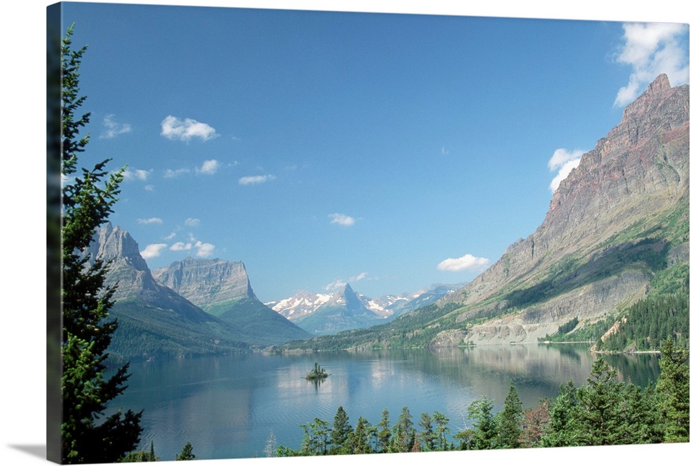 Lake Below Glaciated Peaks