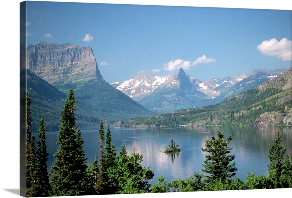 Lake Below Glaciated Peaks