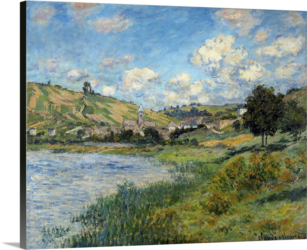 Landscape at Vetheuil. Painting by Claude Monet (1840-1926), 1879. Oil on canvas. 0, 60 x 0, 73 m. Orsay Museum, Paris