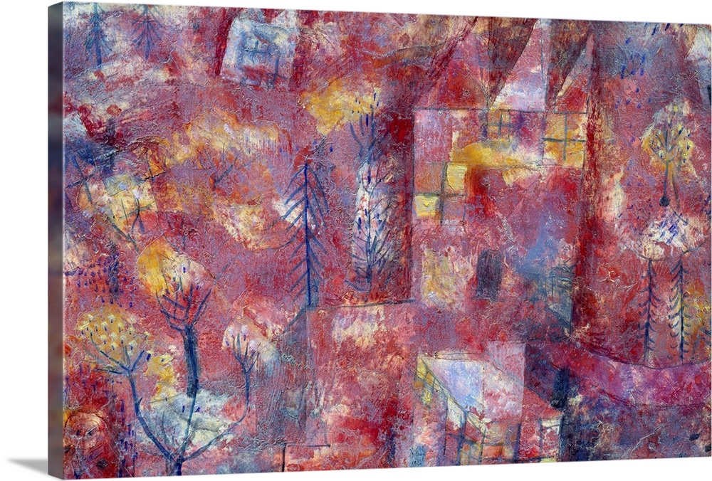 Landscape with child. Painting by Paul Klee (1879-1940), 1923. Oil on canvas. 0,42 x 0,29 m. Beaux Arts museum, Grenoble, ...