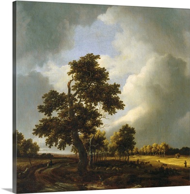 Landscape With Shepherds And Peasants By Jacob Van Ruysdael