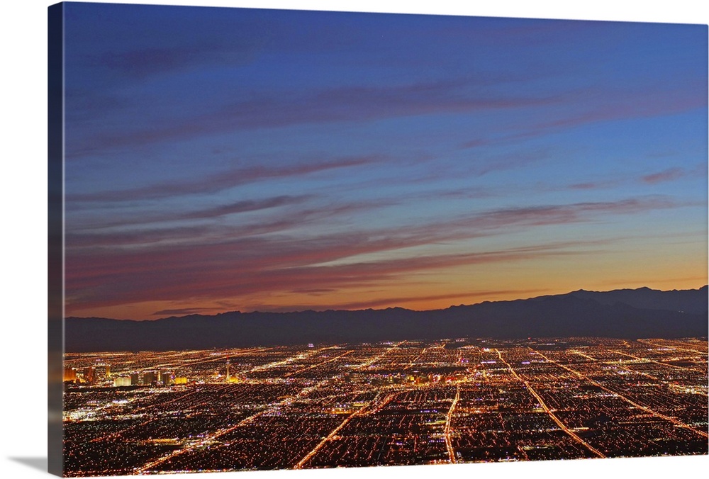 Las Vegas as seen from the top of Frenchman Mountain, the eastern High Point. From this vantage point you can see the enti...
