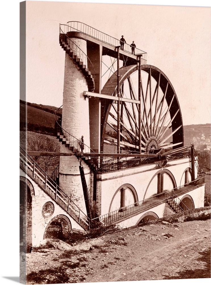 Laxey Wheel (1854) Isle of Man. The World's Largest Working Waterwheel