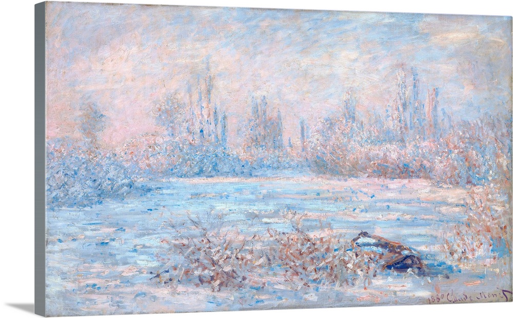 1880. Oil on canvas, Musee d'Orsay, Paris, France. This is a view of Vetheuil, a commune in the Val-d'Oise, Ile-de-France.