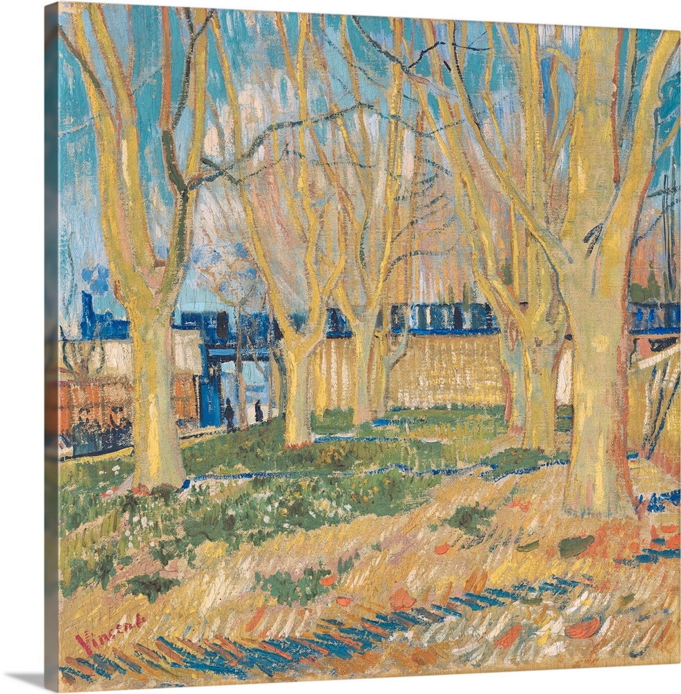 Le Train Bleu (The Blue Train, or The Viaduct in Arles). 1888. Oil on canvas. 46 x 49.5 cm. Musee Rodin, Paris, France.