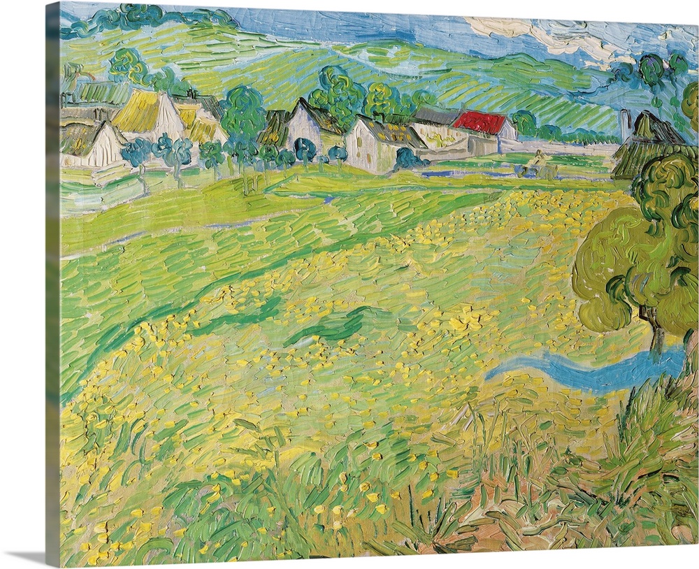 Vincent van Gogh (Dutch, 1853-1890), Les Vessenots a Auvers, 1890. Oil on canvas, 65 x 55 cm (25.6 x 21.6 in), Museo Thyss...