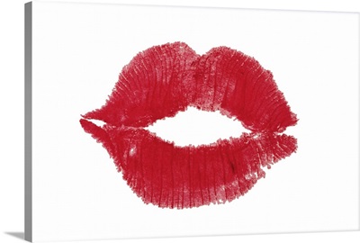 Lipstick kiss imprint