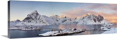 Lofoten Islands Winter Panorama