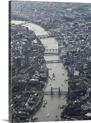 London, aerial shot.