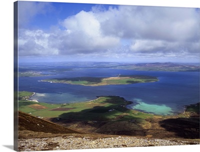 Looking Down Over Burra Sound, Graemsay And Orkney Mainland