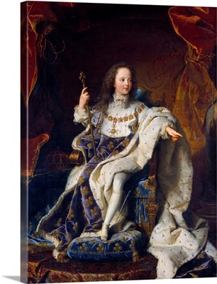 Louis XV at the age of five, wearing the Coronation Robes by Hyacinthe Rigaud