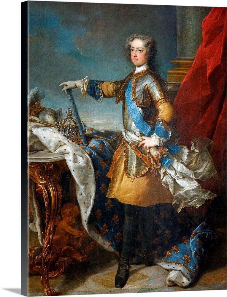 Louis XV, King Of France And Navarre By Jean-Baptiste Van Loo