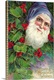image thumbnail of Loving Christmas Wishes Postcard With Santa Claus In Blue Cap