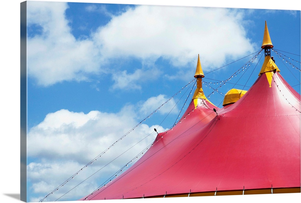 Low Angle View Of A Circus Tent Roof