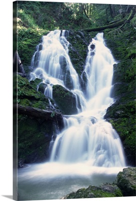 Low angle view of a waterfall, Mount Tamapais, California, USA