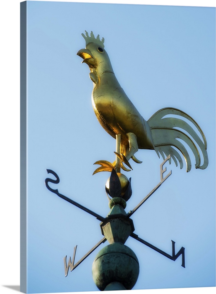 Low angle view of weathervane