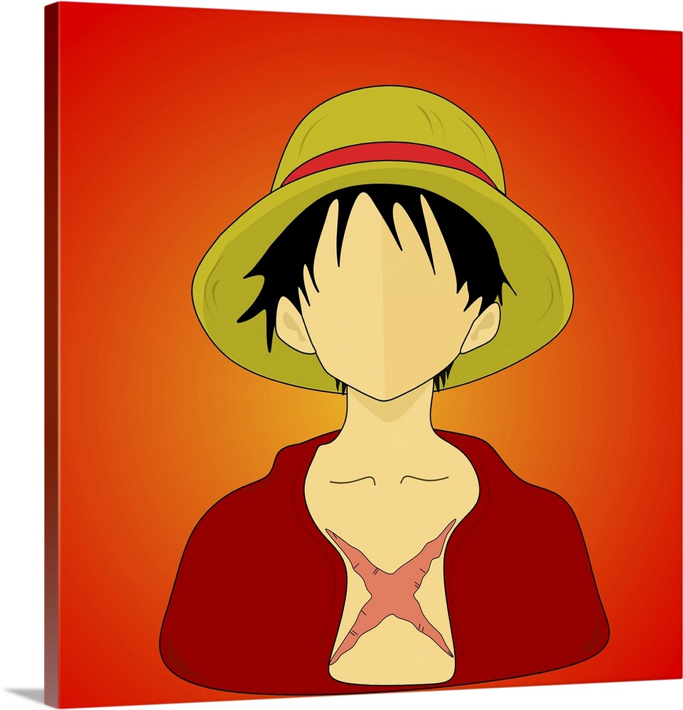 Wall Art Print Luffy the straw hat, Gifts & Merchandise