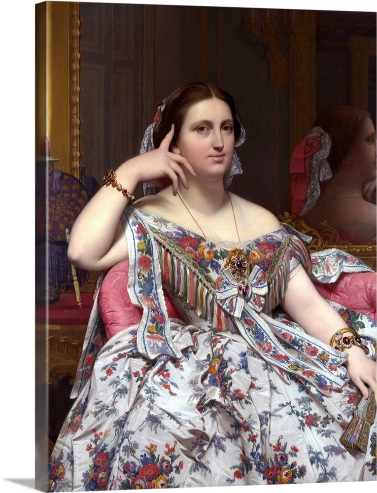 Madame Paul-Sigisbert Moitessier, nee Marie-Clotilde-Ines de Foucauld. | Located in: National Gallery, London.