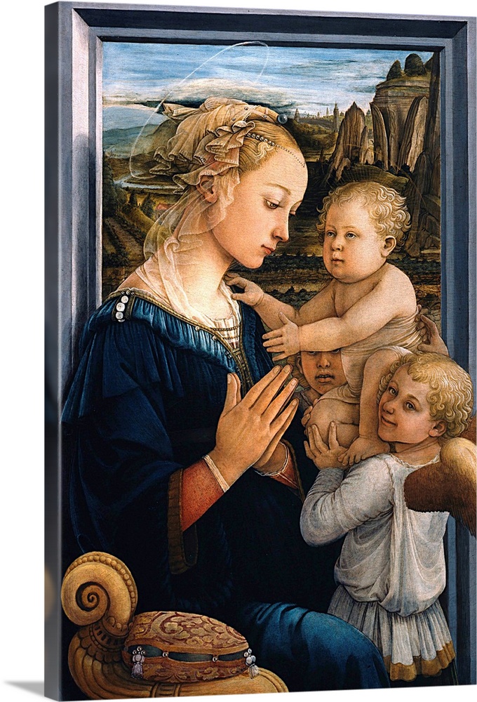 Circa 1465. Egg tempera on panel. Galleria degli Uffizi, Florence, Italy