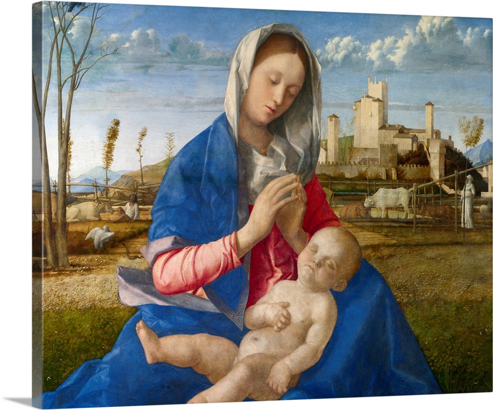 Madonna of the Meadow (Madonna del Prato). 1505, oil on canvas, private collection.