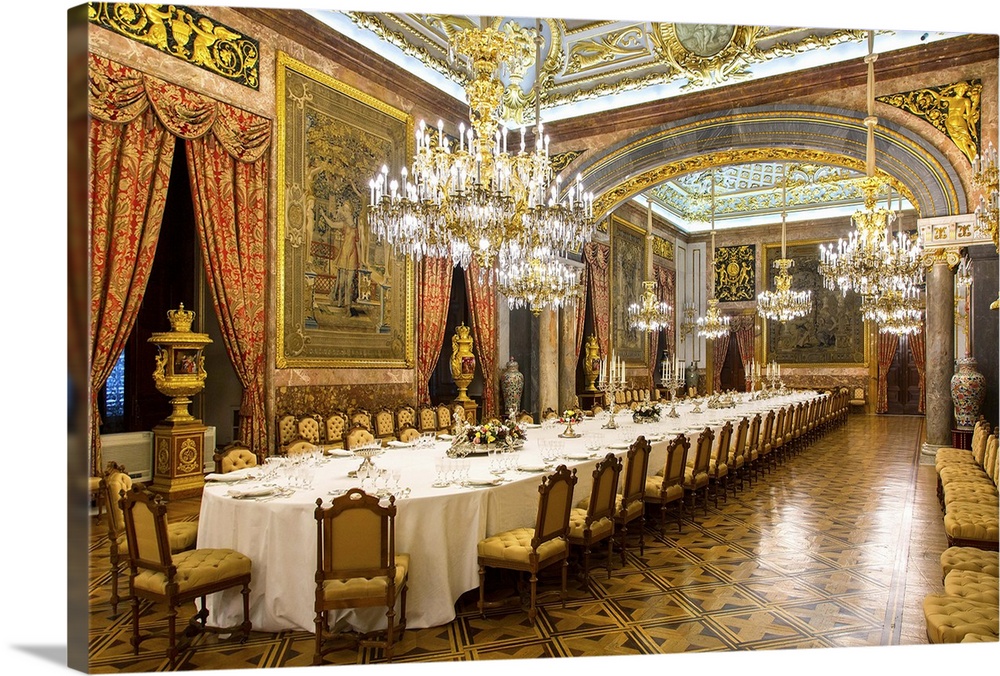 Madrid, Dining Room in Royal Palace