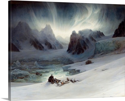 Magdalena Bay, Aurora Borealis effect by Francois Auguste Biard