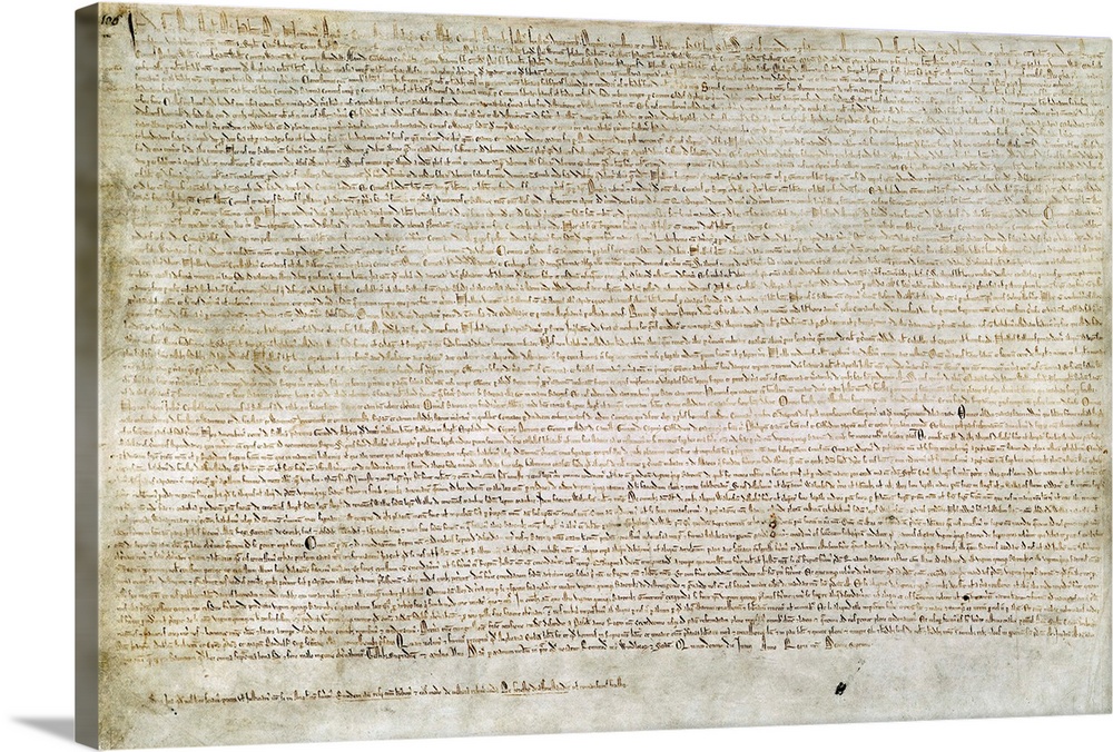 Magna Carta, Great Charter, 1215. One of only four surviving copies of the 1215 Magna Carta, from the collection of Sir Ro...