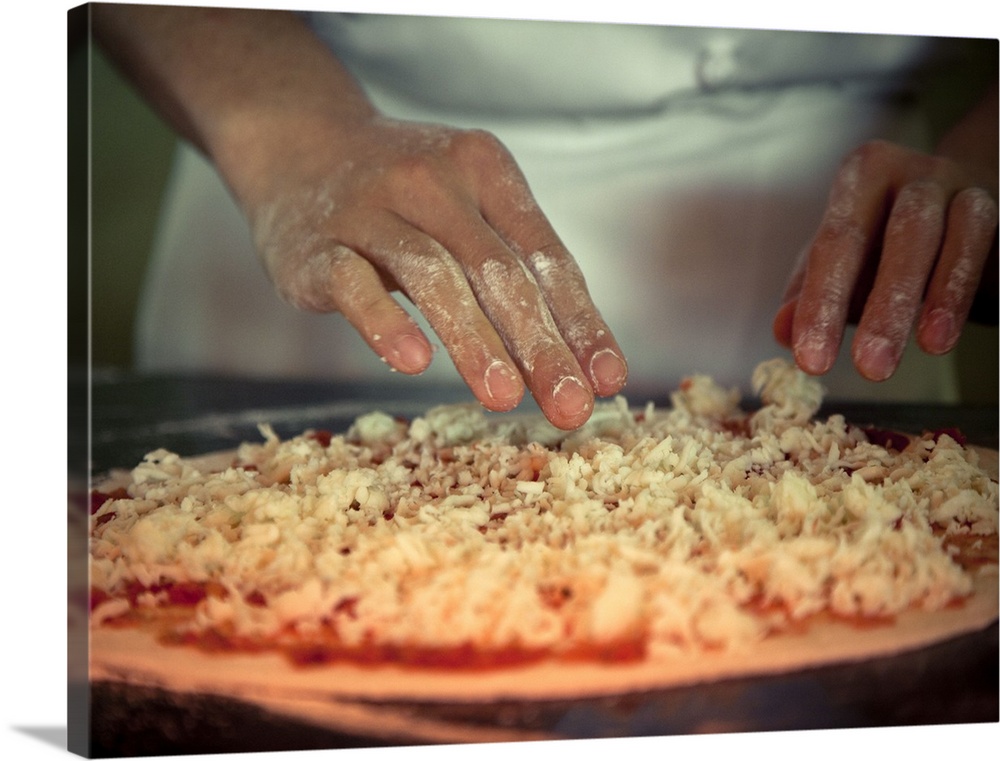 Making pizza