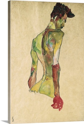 Male Nude In Profile Facing Right image thumbnail