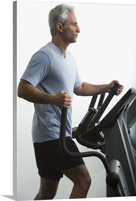 Man exercising on Stairmaster