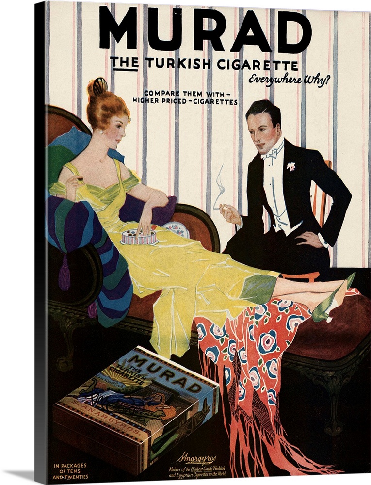 1910's Advertisement for Murad Turkish cigarettes.