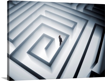 Man trapped in giant maze