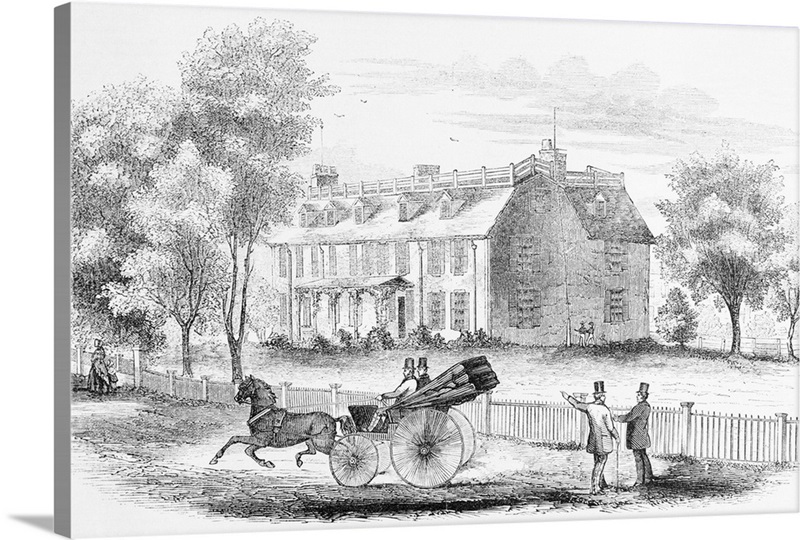 Mansion in Quincy, formerly Braintree, Massachusetts, belonging to John