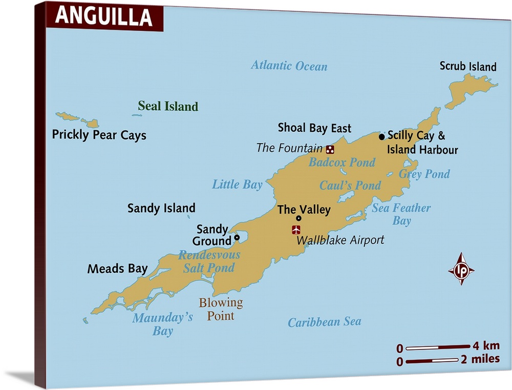 Map of Anguilla