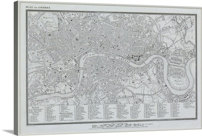 Map of London, England