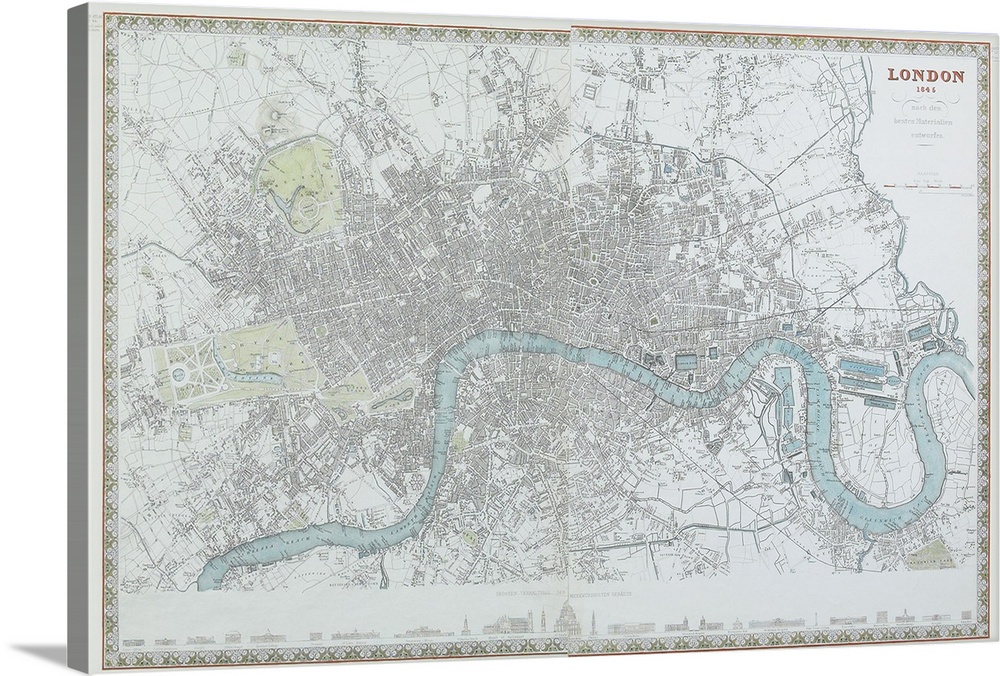 Map of London, England