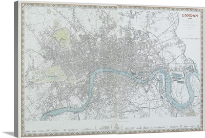 Map of London, England