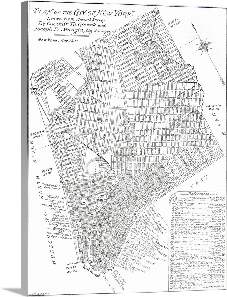 Map of Lower Manhattan