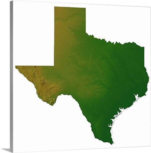 Map of Texas Wall Art, Canvas Prints, Framed Prints, Wall Peels | Great ...